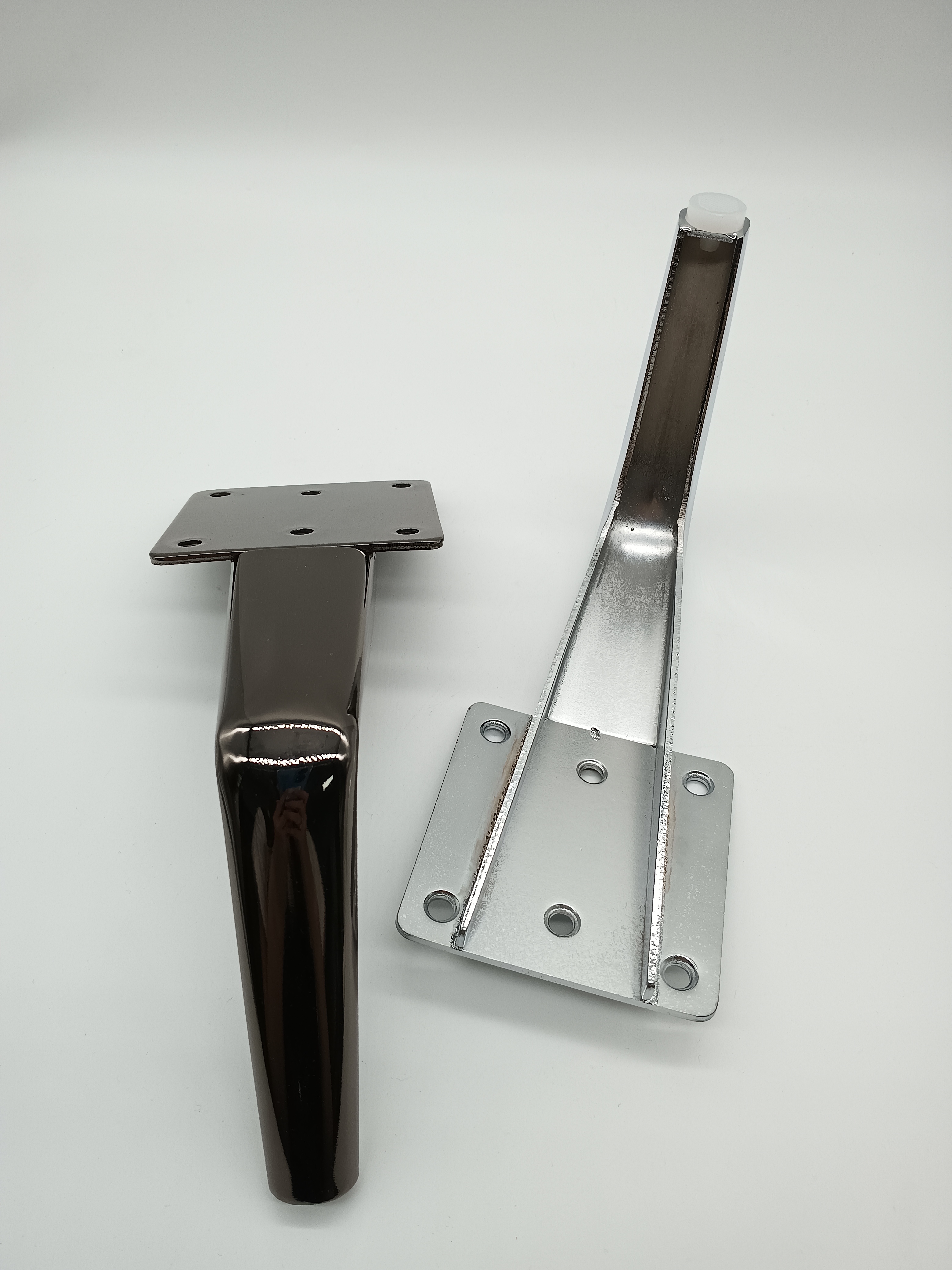 High Quality Metal Tapered Cabinet Table Chrome Furniture Sofa Legs