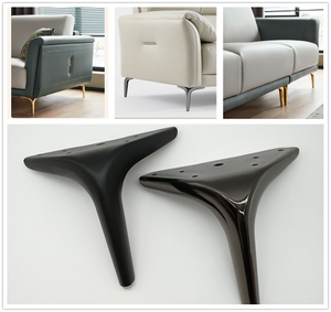 Factory Custom Metal Modern Tapered Y Shape Luxury Iron Sofa Legs