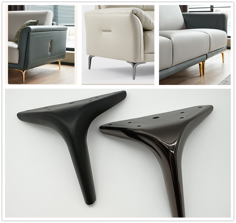 Factory Custom Metal Modern Tapered Y Shape Luxury Iron Sofa Legs