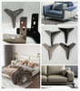 Factory Custom Luxury Metal Metallic Chrome Bed Sideboards Feet Furniture Cabinet Sofa Legs