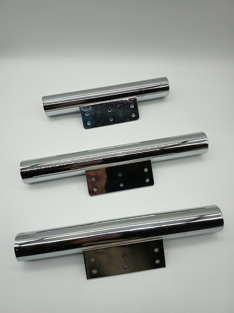 Factory High Quality Low Price Metal Modern Sofa Leg Chrome Furniture Leg Round Head Edge Sealed On Both Sides Iron Support Feet