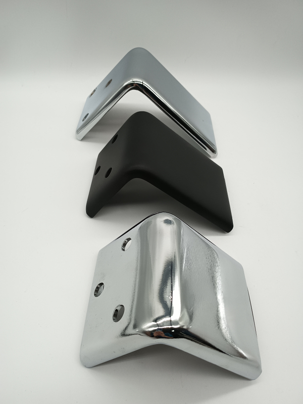 OEM Hot Steel Sofa Legs Material Cabinet Feet Tapered Living Room Furniture Feet Metal Black Cover Satin Kitchen 